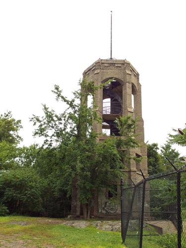 viewing tower atop Bear Hill at Middlesex Fells Reservation in eastern Massachusetts