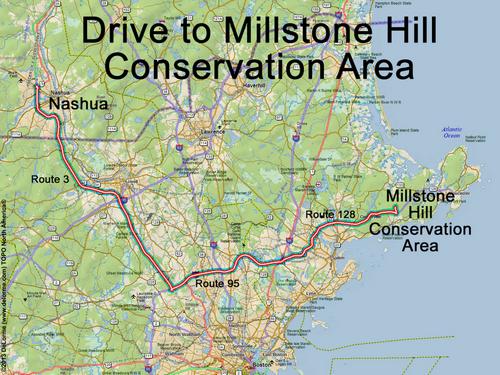 Manchester-Essex Wilderness Conservation Area drive route
