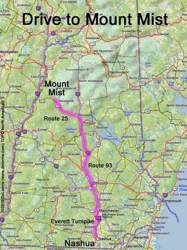 Mount Mist drive route