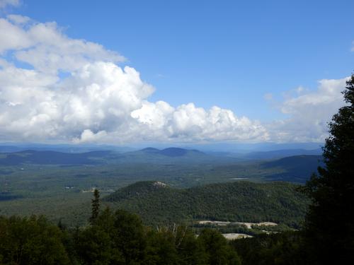 view toward Bald Mountain from part way up Mittersill Mountain in New Hampshire