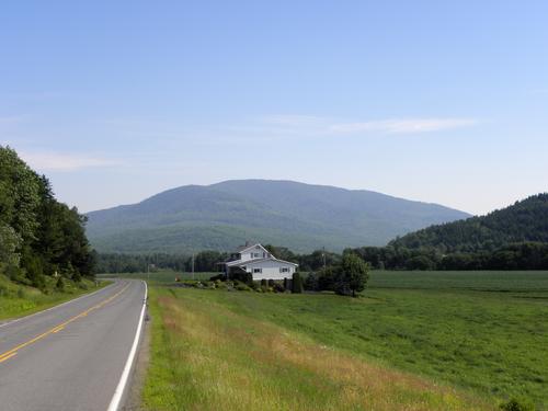 view of Monadnock Mountain in Vermont from Route 102