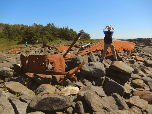 wreck in September on Monhegan Island off the coast of Maine