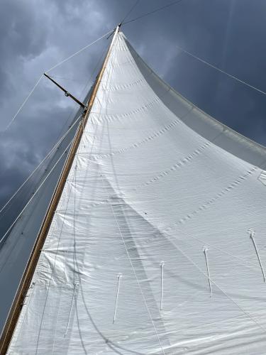 sail in August near Monroe Island in Maine