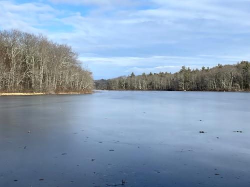 Eames Pond in January at Moore State Park in central Massachusetts