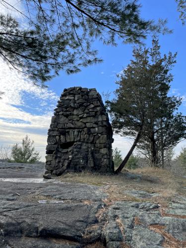 chimney in December at Moose Hill in eastern Massachusetts
