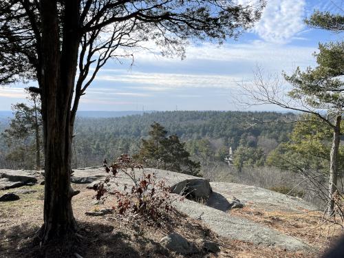 view in December from Bluff Hill at Moose Hill Wildlife Sanctuary in eastern Massachusetts