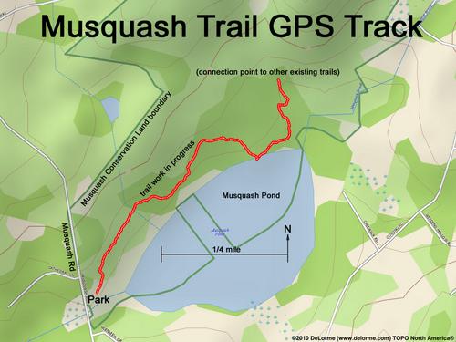 Musquash Trail GPS Track in New Hampshire