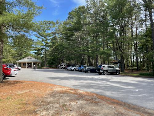 parking at Myles Standish State Forest in eastern Massachusetts