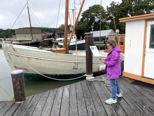Andee in August at Mystic Seaport in Connecticut