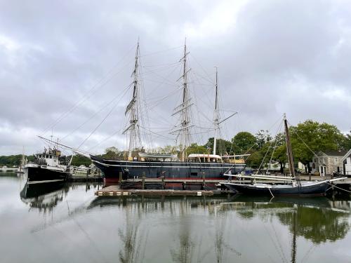 the Charles W. Morgan whaleship in August at Mystic Seaport in Connecticut