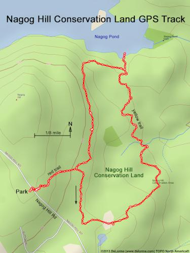 Nagog Hill Conservation Land gps track