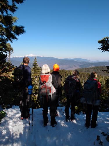 hikers on the summit of Mount Nancy in New Hampshire