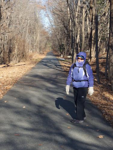 Andee on the Nashua River Rail Trail in Massachusetts