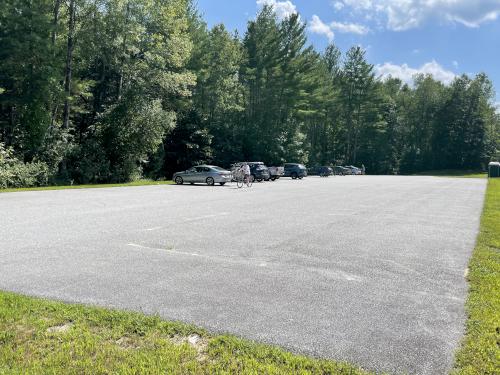 parking in August at Nashua River Rail Trail North in southern New Hampshire
