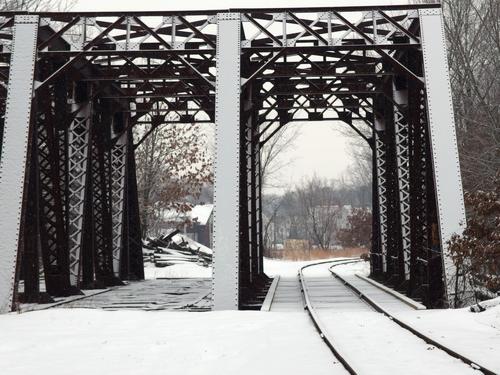 railroad bridge over the Nashua River in southern New Hampshire