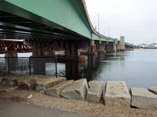 bridge in March at Newburyport in eastern Massachusetts