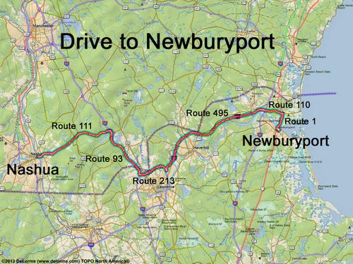 Newburyport drive route