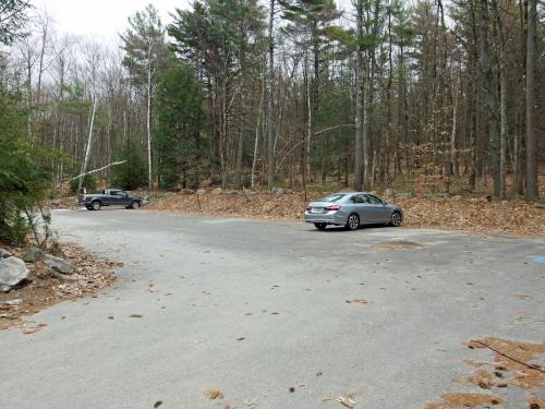 parking in April at North Pack Monadnock Mountain in southern New Hampshire