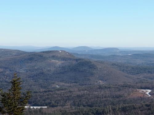 view in January looking west from North Pack Monadnock Mountain in New Hampshire