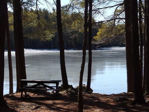 Meadow Lake in March at Northwood Meadows State Park in southern New Hampshire