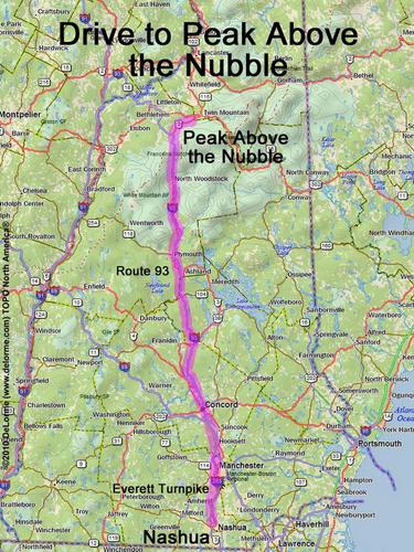 Peak Above the Nubble drive route