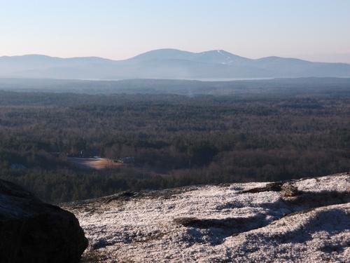 view from the summit of Oak Hill in New Hampshire
