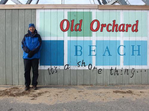 sign at Old Orchard Beach in Maine