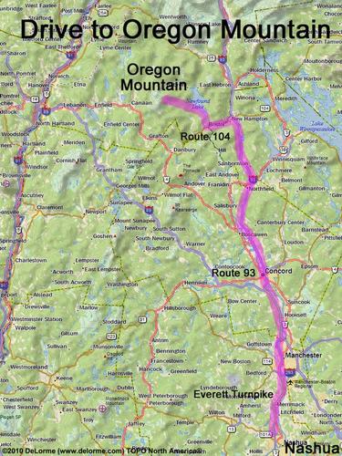 Oregon Mountain drive route