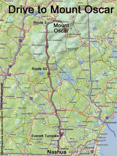 Mount Oscar drive route