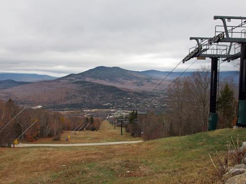 down-slope view at Bretton Woods on the way to Mount Oscar in New Hampshire