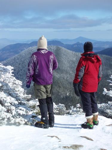 winter hikers on Mount Osceola in New Hampshire