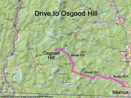 Osgood Hill drive route