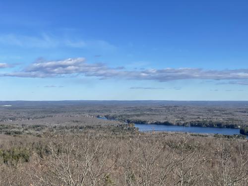 east view in December from Ossipee Hill in southern Maine