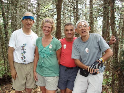 hikers at the summit of Owl's Head in New Hampshire