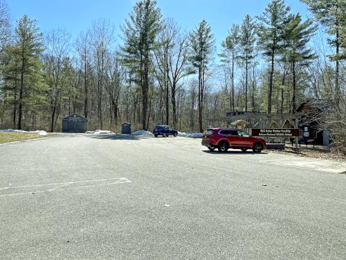 parking in April at Oxbow National Wildlife Refuge North in Massachusetts