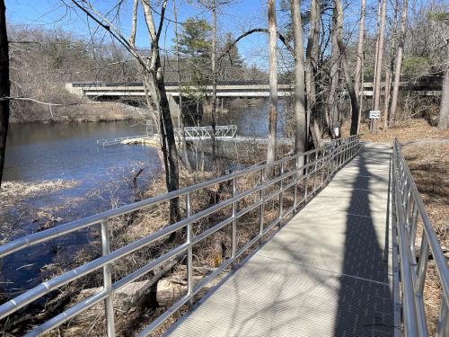 boat launch and access ramp in April at Oxbow National Wildlife Refuge North in Massachusetts