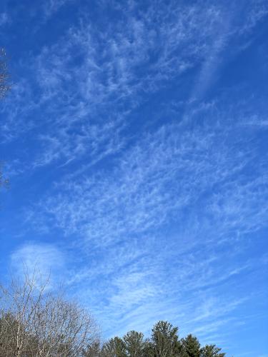 sky in April at Oxbow National Wildlife Refuge North in Massachusetts