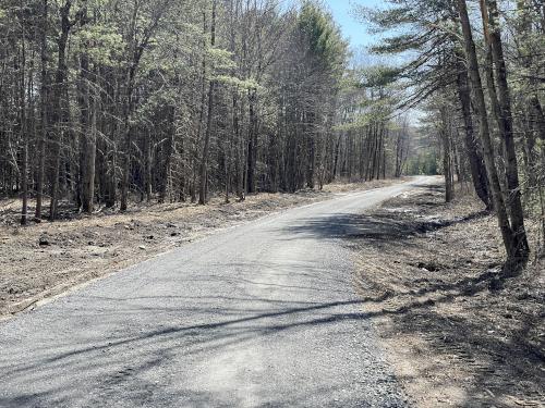 Tank Road in April at Oxbow National Wildlife Refuge North in Massachusetts