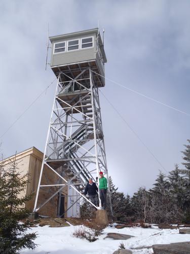 fire lookout tower on Pack Monadnock Mountain in New Hampshire