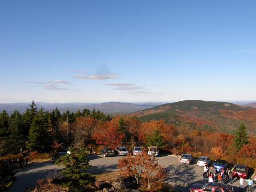 Pack Monadnock Mountain fire tower view in New Hampshire