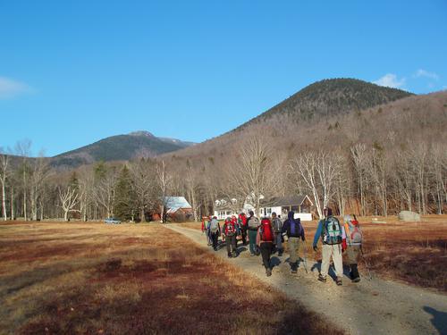 hikers on the way to Mount Passaconaway in New Hampshire