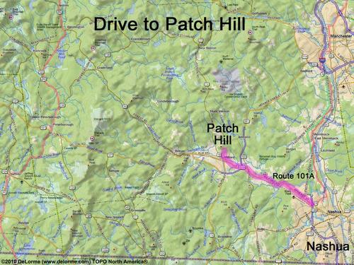 Patch Hill drive route