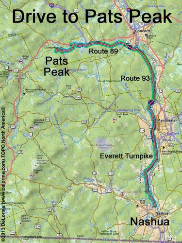 Pats Peak drive route