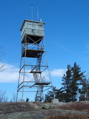 fire tower on Pawtuckaway South Mountain in New Hampshire