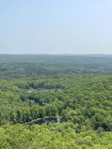 view in May at Peaked Mountain near Monson in south-central MA