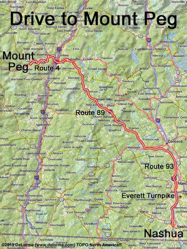 Mount Peg drive route
