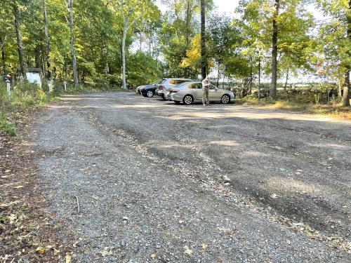 parking in October at Pegan Hill in eastern Massachusetts