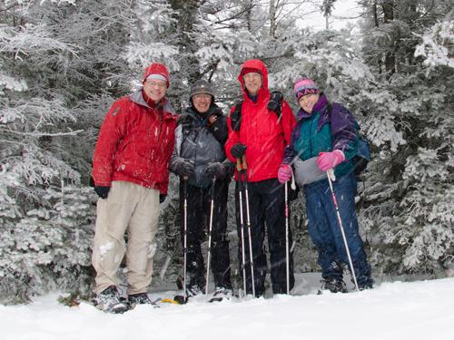 winter hikers on Mount Pemigewasset in New Hampshire
