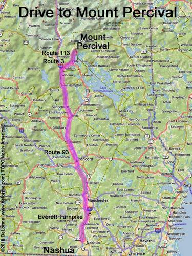 Mount Percival drive route