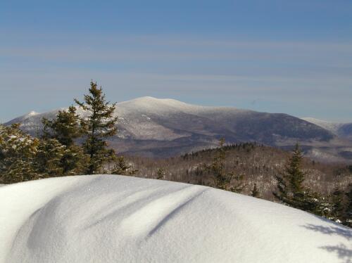 winter view from Mount Percival in New Hampshire